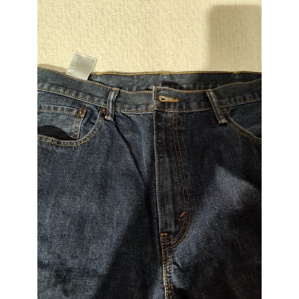 Levi’s 569 Jeans Men’s 38x32 Straight Leg Dark Wash Denim Zip Patch Pockets - Picture 7 of 11